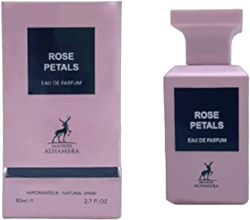 ALHAMBRA ROSE PETALS EAU DE PARFUM 80ml | LUXURY LONG LASTING FRAGRANCE | PREMIUM IMPORTED FRAGRANCE SCENT FOR MEN AND WOMEN | PERFUME GIFT SET | ALL OCCASION (Pack of 1)