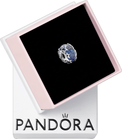 PANDORA Galaxy Blue & Star Murano Charm - Bracelet Charm for PANDORA Moments Bracelets - Stunning Women's Jewelry - Gift for Women - Made with Sterling Silver - With Gift Box