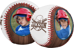 Personalized Photo Baseball Custom Name and Pictures Baseball Photo Frame Memorial Baseball with Display Case Customized Baseball Gift for Men Women Boys Girls