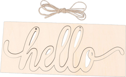 DECHOUS 1pc Listing Welcome Door Plaque Wedding Background Plate Khaki Wooden Wedding Tag Christmas Decor Wooden Letter Cutout Wood Embellishments Rustic Labels Wall Hanging Board Pendant