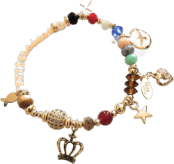 SIFRIMANIA Story of Jesus Christ Life Stretch Charms Beads Journey of Faith Handmade Bracelet for Women (Elastic)