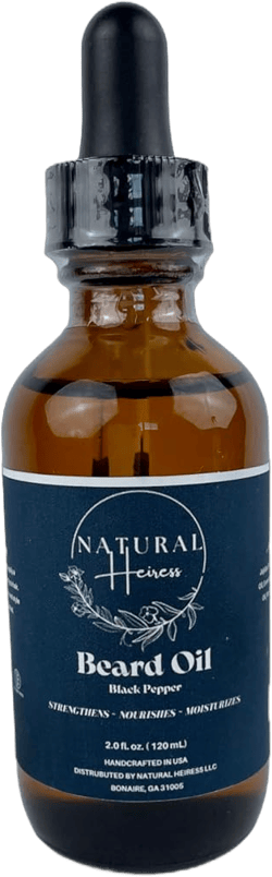 Black Pepper Beard Oil for Men - Premium Beard Conditioner, 60ml - Nourishes, Conditions, and Adds Shine - Made in USA, Brown