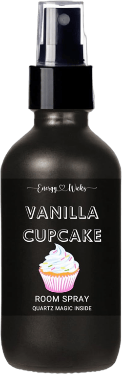 Vanilla Cupcake Room Spray | Quartz Crystals Inside | Air Freshener | Car Air Freshener | Bathroom Spray (2 oz)