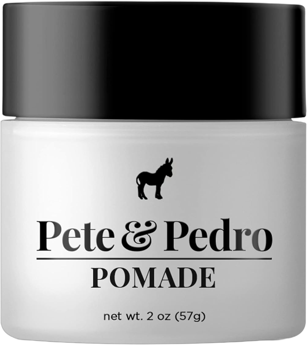 Pete & Pedro HAIR POMADE - Hairstyling Classic Pomade for Men | Medium Hold and High Shine With A Ton Of Control, Helps Slick Back Hair | As Seen on Shark Tank 2 oz. a) Classic Pomade