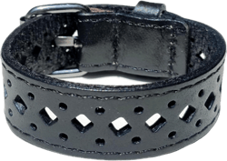 Genuine Leather Bracelet for Women/Men Wide Adjustable Bracelet Retro Hollow Cuff for Best Friends Jewelry Gifts for Him/Her