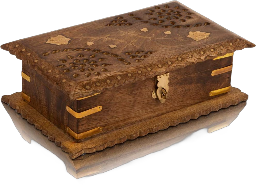 Great Birthday Gift Ideas Handmade Wooden Jewelry Box Keepsake Box Treasure Chest Lock Box Watch Box Storage Box Trinket Holder 8 x 5 Inches Anniversary Housewarming Gift Ideas for Men Women Him Her