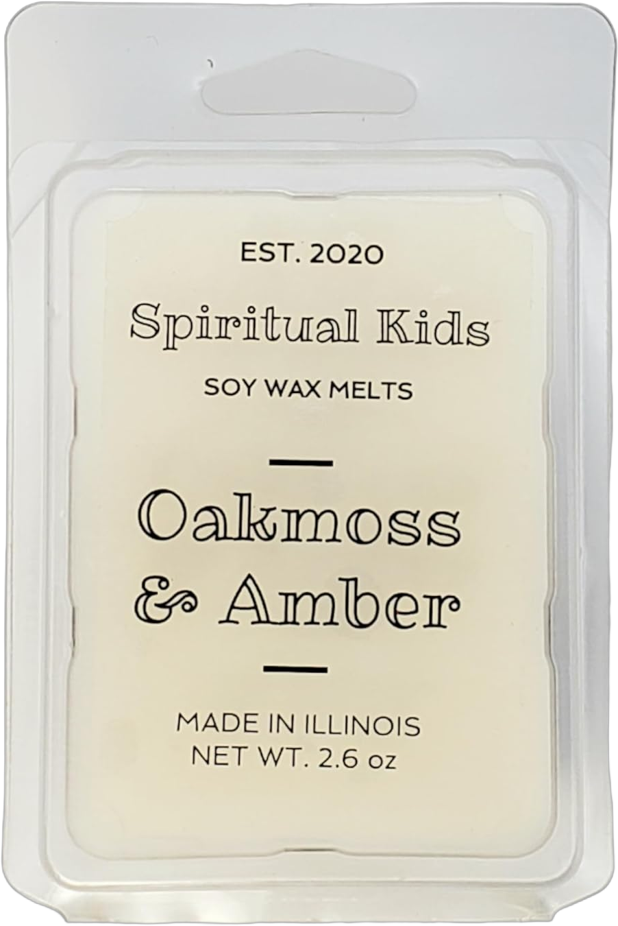 Oakmoss & Amber 1 Pack All Natural Soy Wax Melts 6 cubes Hand Poured with Fragrant/Essential Oils! | Woodsy & Herbal Wax Melts | Birthday Gift