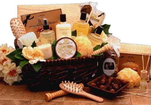 Vanilla Therapy Bath and Body Spa Basket for Women - Makes a Great Holiday Gift