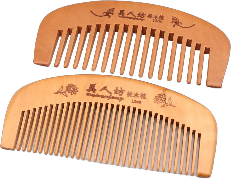 Handmade Wooden Hair Comb for Curly Wide Toothed Wooden Comb, anti-Static and Barrier-free Hand Brushing Beard, hair, Suitable for Women, Male Static Natural Wood Sandalwood Comb (Short comb)