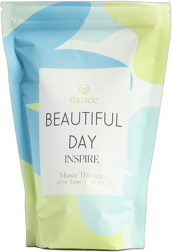 Musee Luxury Bath Soak | Fresh Florals & Cucumber Blend | Scented Minerals & Essential Oils | Bath Bomb Alternative | Paraben-Free & Made in USA | Bathtub Essentials for Men & Women Fresh Florals and Cucumber